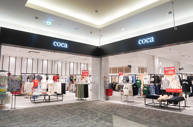 「coca」オープン！“ちょっぴりオシャレな日常着”を家族で楽しんで♪